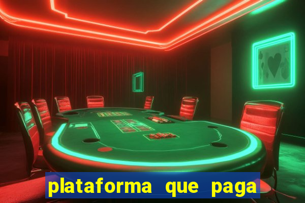 plataforma que paga fortune tiger